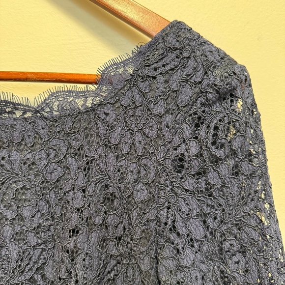 Adrianna Papell for E Live From the Red Carpet Blue Lace Dress Size 6 - Picture 8 of 13